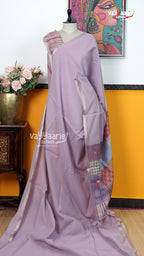 Lavender Chanderi Saree | Classic Handloom Saree | Vayyaarie Sarees