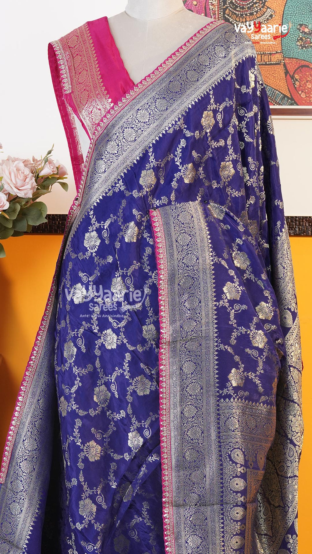 Blue Fancy Saree | Traditional Ethnic Saree | Vayyaarie Sarees
