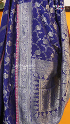 Blue Fancy Saree | Traditional Ethnic Saree | Vayyaarie Sarees