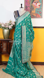 Rama Green Fancy Saree | Traditional Ethnic Saree | Vayyaarie Sarees