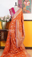 Orange Fancy Saree | Traditional Ethnic Saree | Vayyaarie Sarees