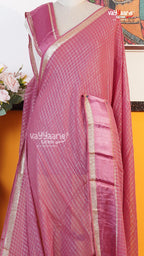 Onion Pink Chiffon Saree | Fancy Ethnic Wear Saree | Vayyaarie Sarees