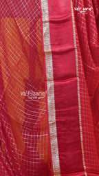 Red Chiffon Saree | Fancy Ethnic Wear Saree | Vayyaarie Sarees