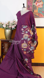 Wine Fancy Saree | Fancy Ethnic Wear Saree | Vayyaarie Sarees