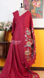 Maroon Fancy Saree | Fancy Ethnic Wear Saree | Vayyaarie Sarees