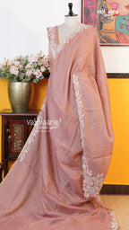 Peach Fancy Saree | Fancy Ethnic Wear Saree | Vayyaarie Sarees