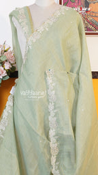 Pista Green Fancy Saree | Fancy Ethnic Wear Saree | Vayyaarie Sarees