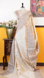 Cream Semi Dupion Silk Saree | Fancy Ethnic Wear Saree | Vayyaarie Sarees