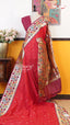 Red Semi Paithani Saree | Traditional Ethnic Saree | Vayyaarie Sarees