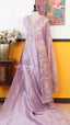 Lavender Glass Tissue Saree | Fancy Ethnic Wear Saree | Vayyaarie Sarees