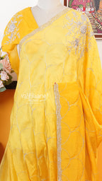 Yellow Fancy Saree | Designer Ethnic Wear Saree | Vayyaarie Sarees
