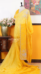 Yellow Fancy Saree | Designer Ethnic Wear Saree | Vayyaarie Sarees