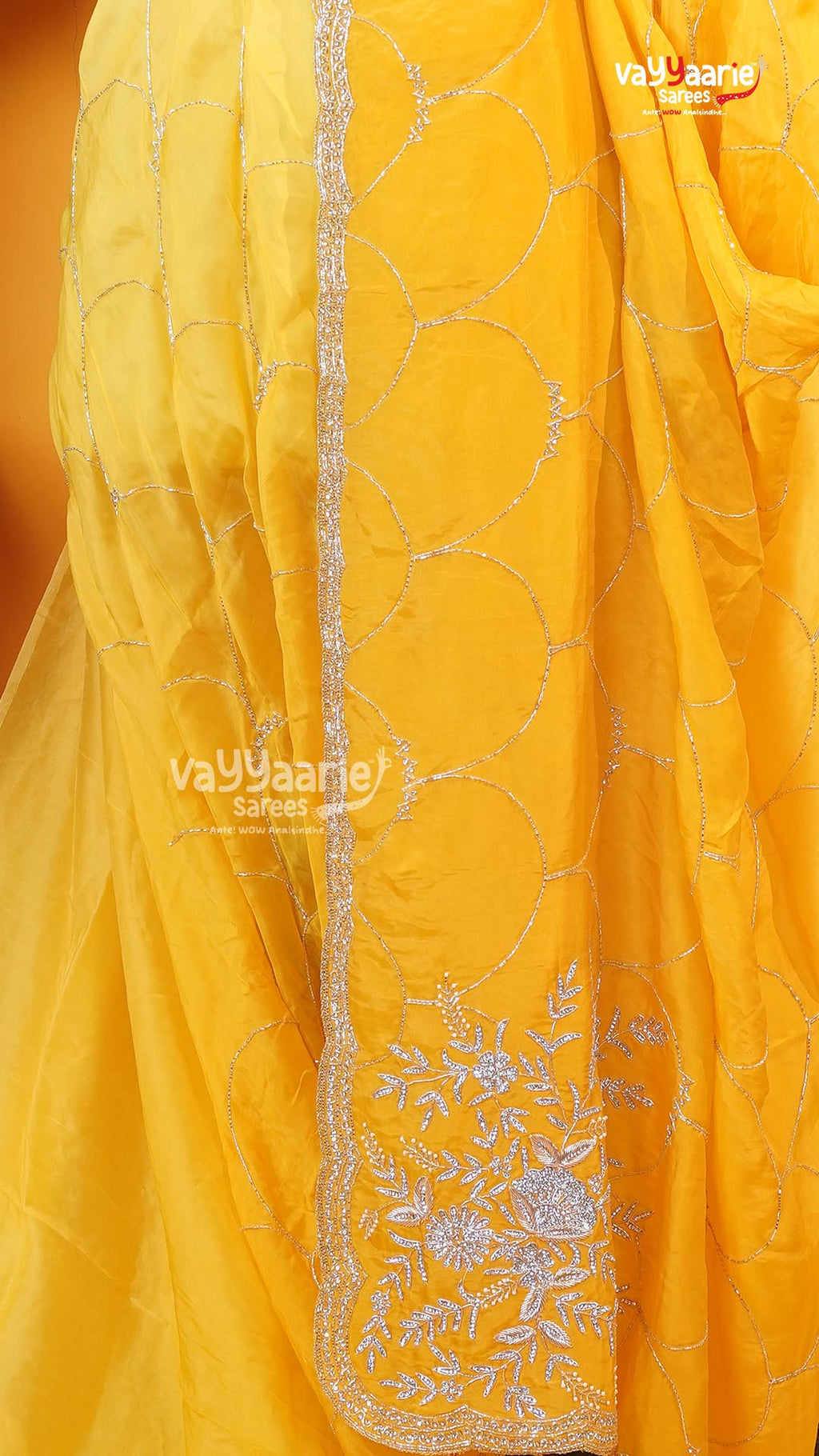 Yellow Fancy Saree | Designer Ethnic Wear Saree | Vayyaarie Sarees