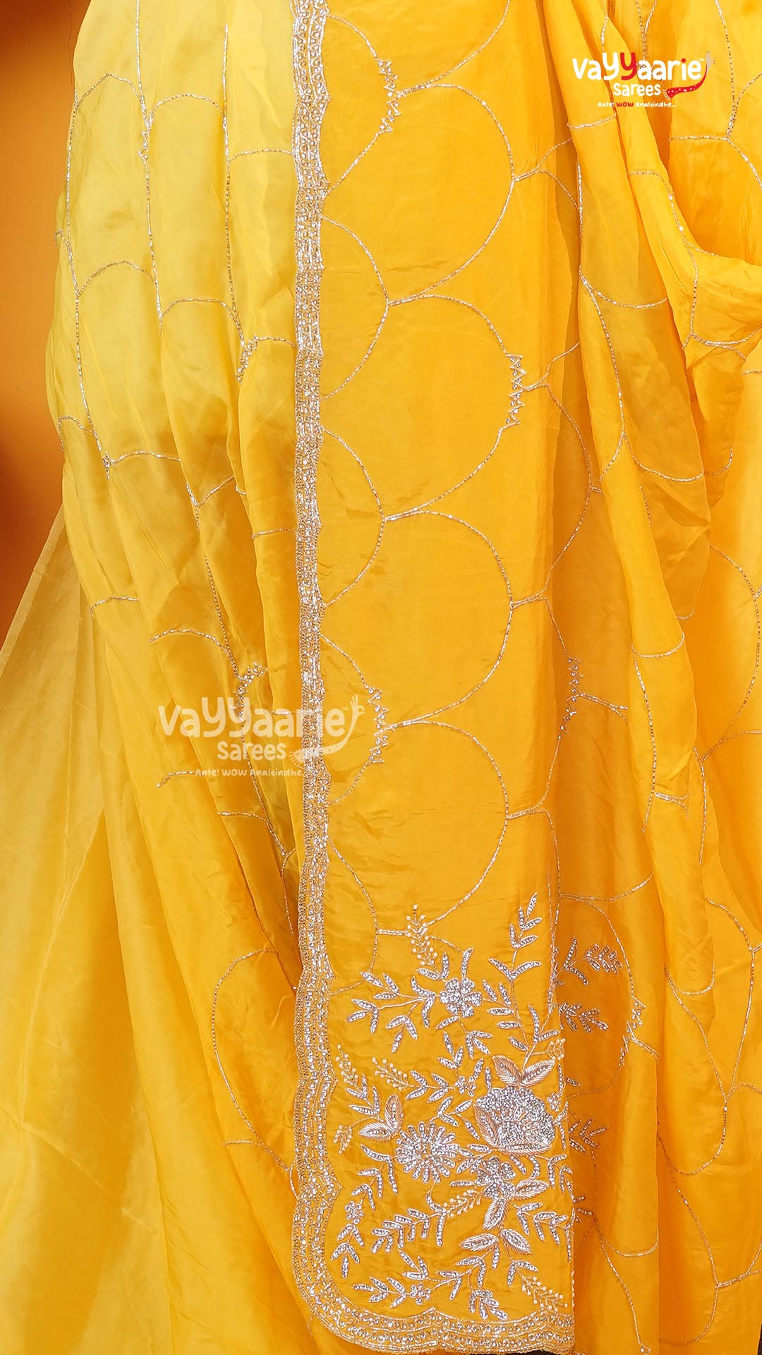 Yellow Fancy Saree | Designer Ethnic Wear Saree | Vayyaarie Sarees
