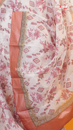 Cream Silk Kota Saree | Classic Handloom Saree | Vayyaarie Sarees