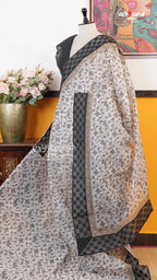 Cream Silk Kota Saree | Classic Handloom Saree | Vayyaarie Sarees