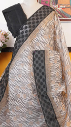 Cream Silk Kota Saree | Classic Handloom Saree | Vayyaarie Sarees
