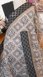 White Silk Kota Saree | Classic Handloom Saree | Vayyaarie Sarees