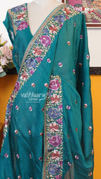Rama Green Glass Tissue Saree | Designer Ethnic Wear Saree | Vayyaarie Sarees