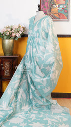 Sea Green Organza Saree | Fancy Ethnic Wear Saree | Vayyaarie Sarees