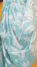 Sea Green Organza Saree | Fancy Ethnic Wear Saree | Vayyaarie Sarees