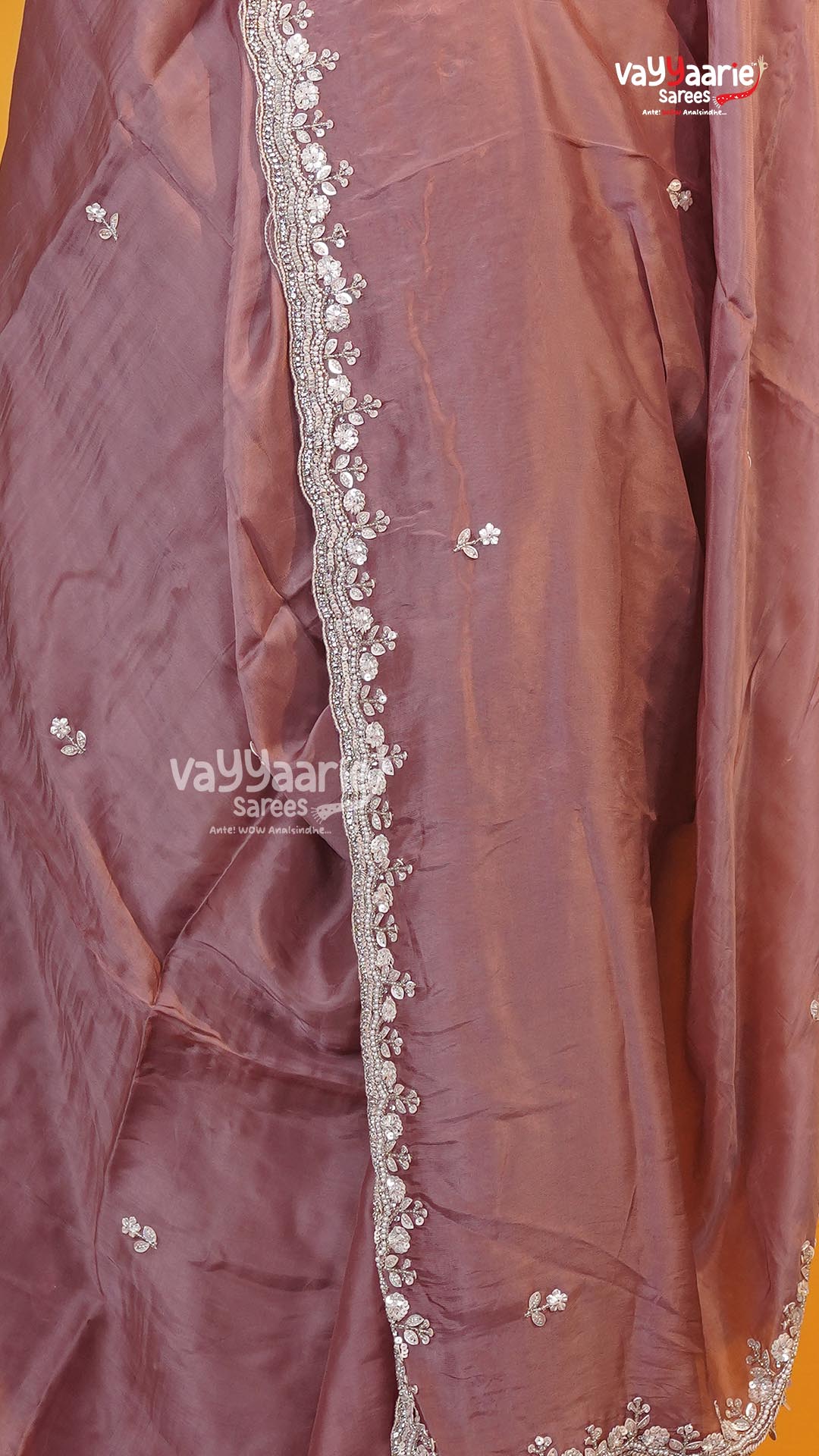 Onion Pink Fancy Saree | Designer Ethnic Wear Saree | Vayyaarie Sarees