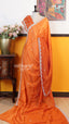 Orange Fancy Saree | Designer Ethnic Wear Saree | Vayyaarie Sarees