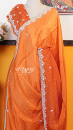 Orange Fancy Saree | Designer Ethnic Wear Saree | Vayyaarie Sarees
