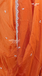 Orange Fancy Saree | Designer Ethnic Wear Saree | Vayyaarie Sarees