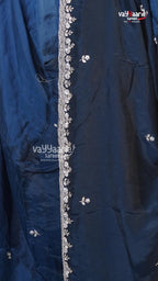 Navy Blue Fancy Saree | Designer Ethnic Wear Saree | Vayyaarie Sarees