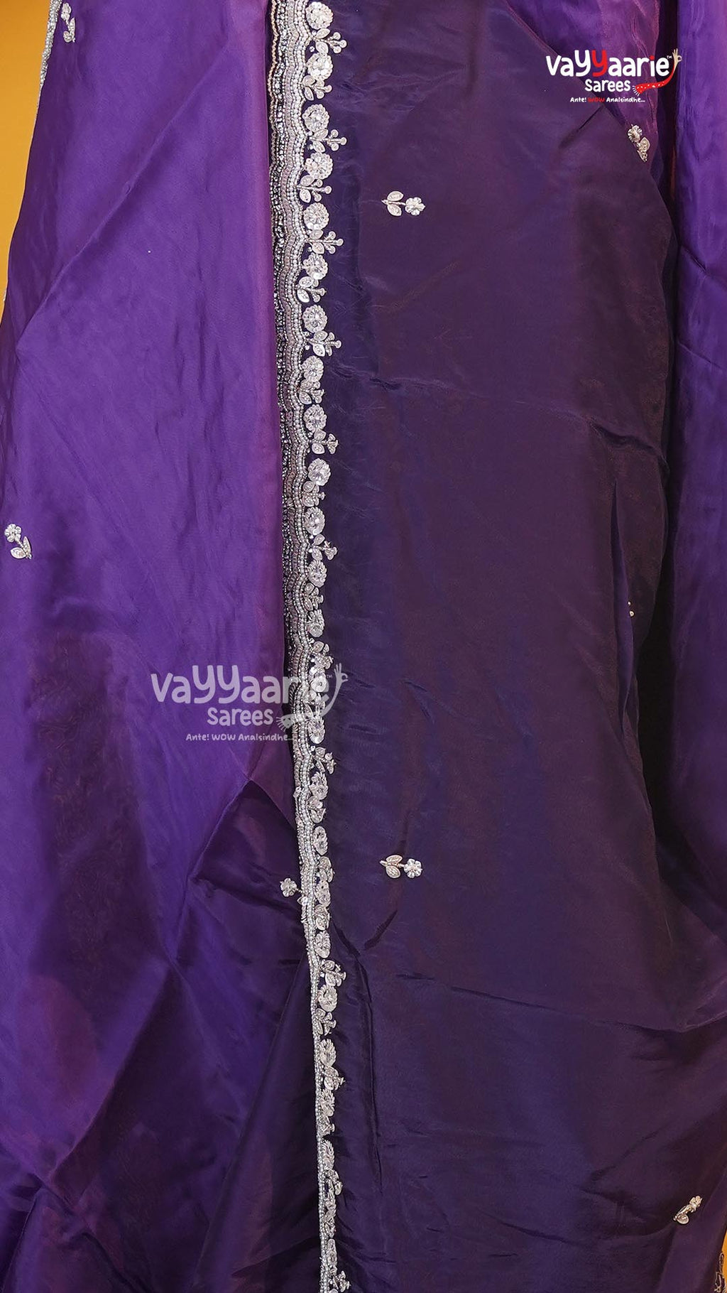 Violet Fancy Saree | Designer Ethnic Wear Saree | Vayyaarie Sarees