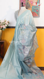 Sea Green Organza Saree | Fancy Ethnic Wear Saree | Vayyaarie Sarees