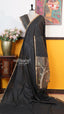 Black Chanderi Saree | Classic Handloom Saree | Vayyaarie Sarees