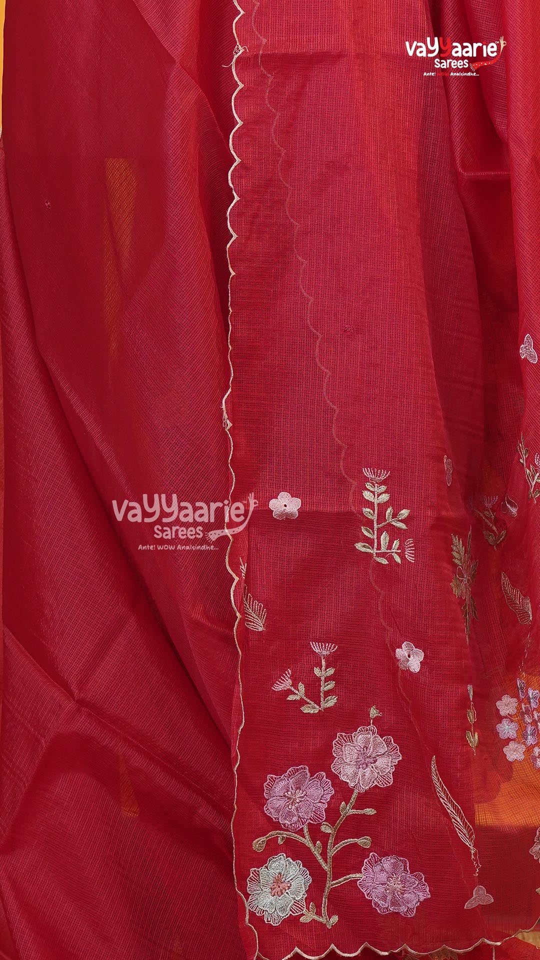 Red Fancy Saree | Fancy Ethnic Wear Saree | Vayyaarie Sarees