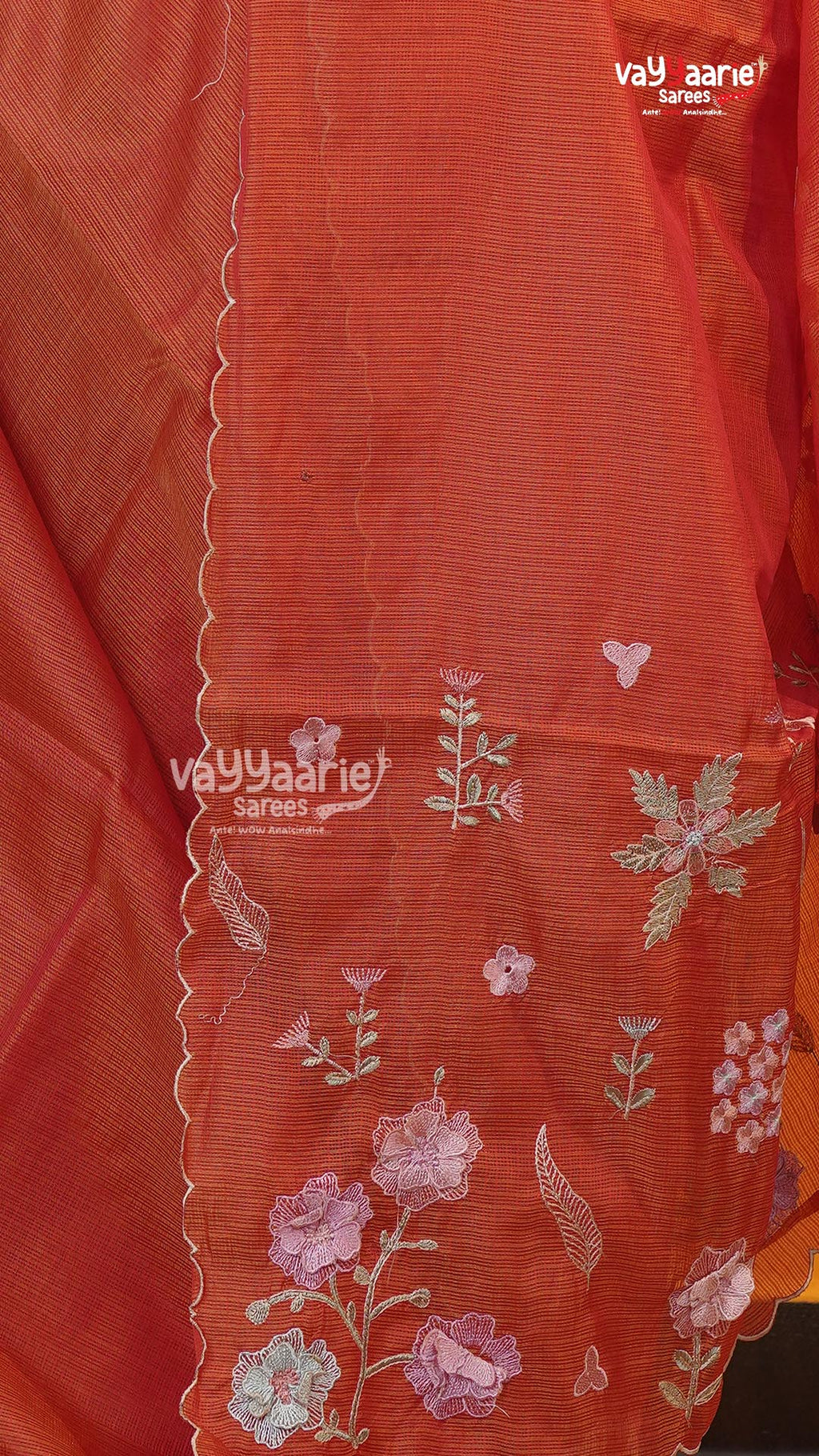 Rust Fancy Saree | Fancy Ethnic Wear Saree | Vayyaarie Sarees
