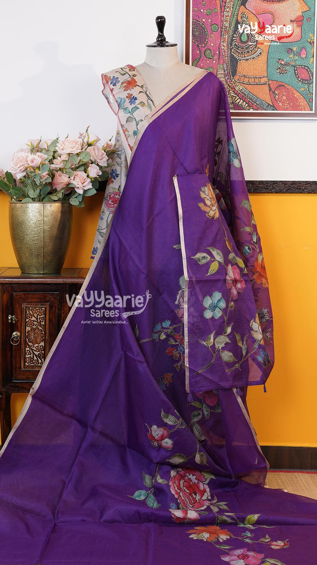 Violet Fancy Saree | Fancy Ethnic Wear Saree | Vayyaarie Sarees