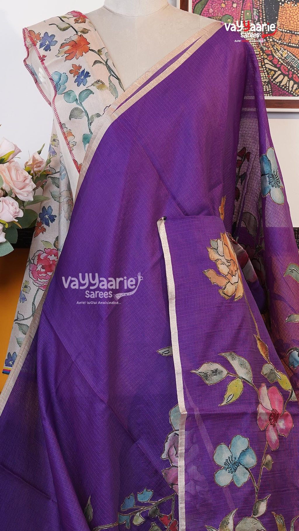 Violet Fancy Saree | Fancy Ethnic Wear Saree | Vayyaarie Sarees