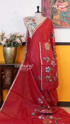 Red Fancy Saree | Fancy Ethnic Wear Saree | Vayyaarie Sarees