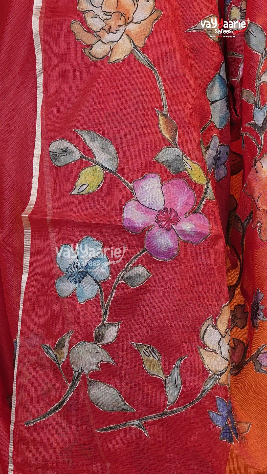 Red Fancy Saree | Fancy Ethnic Wear Saree | Vayyaarie Sarees