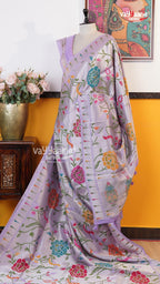 Lavender Fancy Saree | Traditional Ethnic Saree | Vayyaarie Sarees