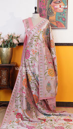 Peach Fancy Saree | Traditional Ethnic Saree | Vayyaarie Sarees