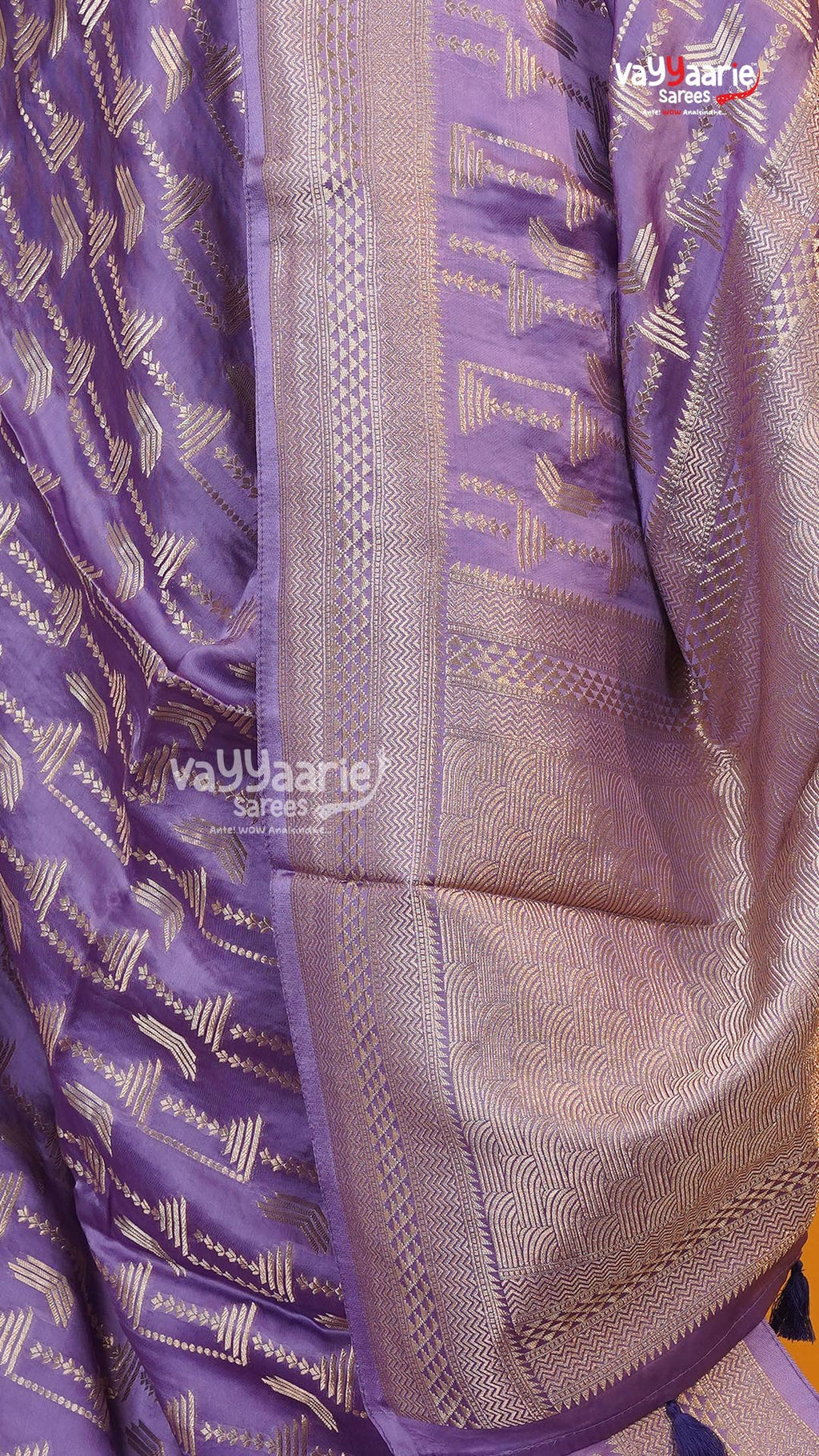 Lavender Fancy Saree | Traditional Ethnic Saree | Vayyaarie Sarees