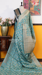 Sea Green Fancy Saree | Traditional Ethnic Saree | Vayyaarie Sarees