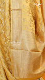Yellow Fancy Saree | Traditional Ethnic Saree | Vayyaarie Sarees
