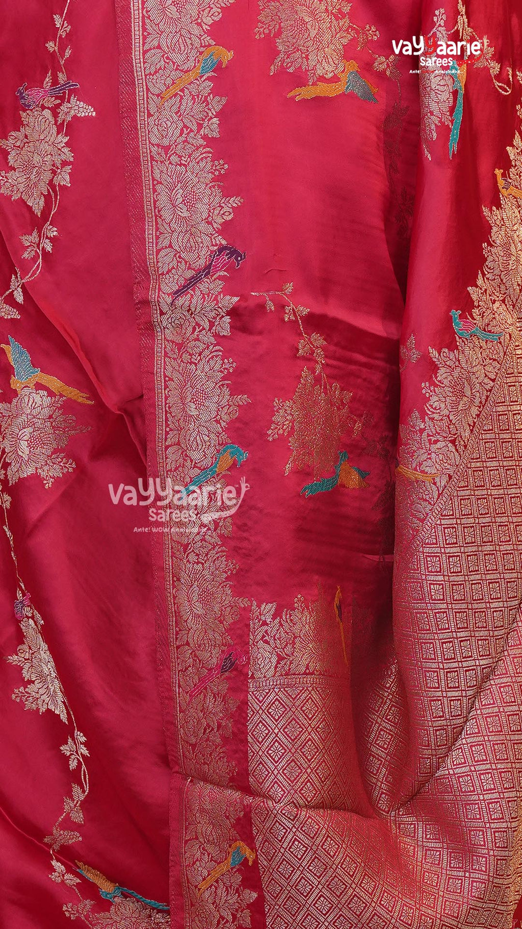 Red Fancy Saree | Traditional Ethnic Saree | Vayyaarie Sarees