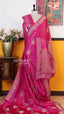 Rani Pink Fancy Saree | Traditional Ethnic Saree | Vayyaarie Sarees