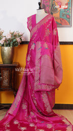Rani Pink Fancy Saree | Traditional Ethnic Saree | Vayyaarie Sarees