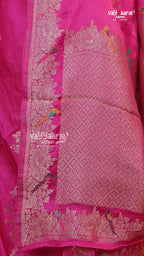 Rani Pink Fancy Saree | Traditional Ethnic Saree | Vayyaarie Sarees