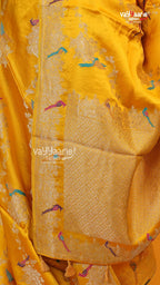 Yellow Fancy Saree | Traditional Ethnic Saree | Vayyaarie Sarees