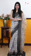 Cream Silk Kota Saree | Classic Handloom Saree | Vayyaarie Sarees